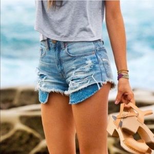 AEO High Rise Festival Short w/ Crochet Pockets